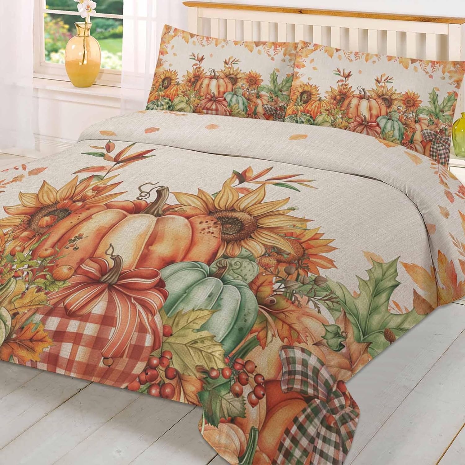 OComster California King Duvet Cover Set with Pillow Shams