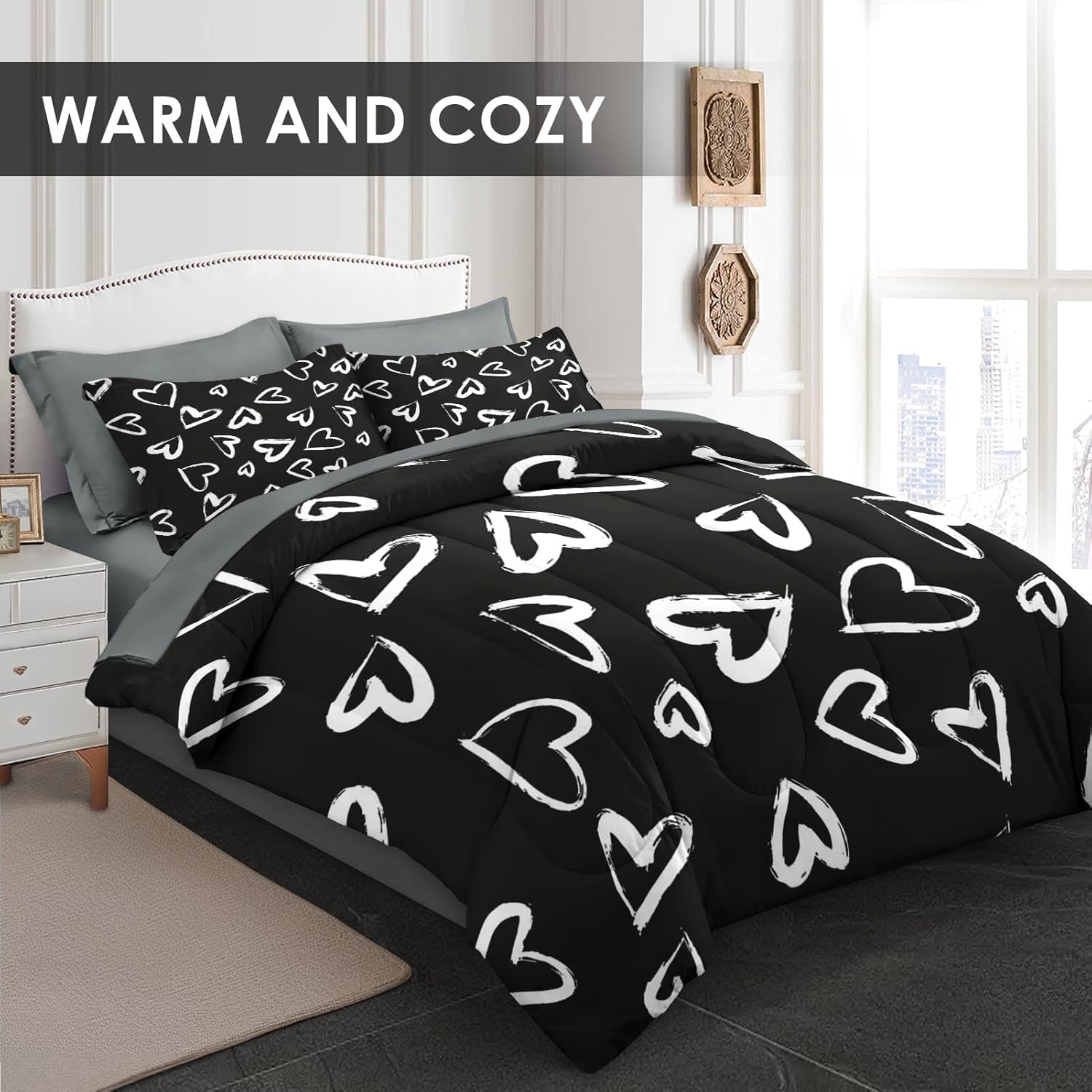 Pamnest Comforter Set Twin Size 5 Pcs Bedding 1