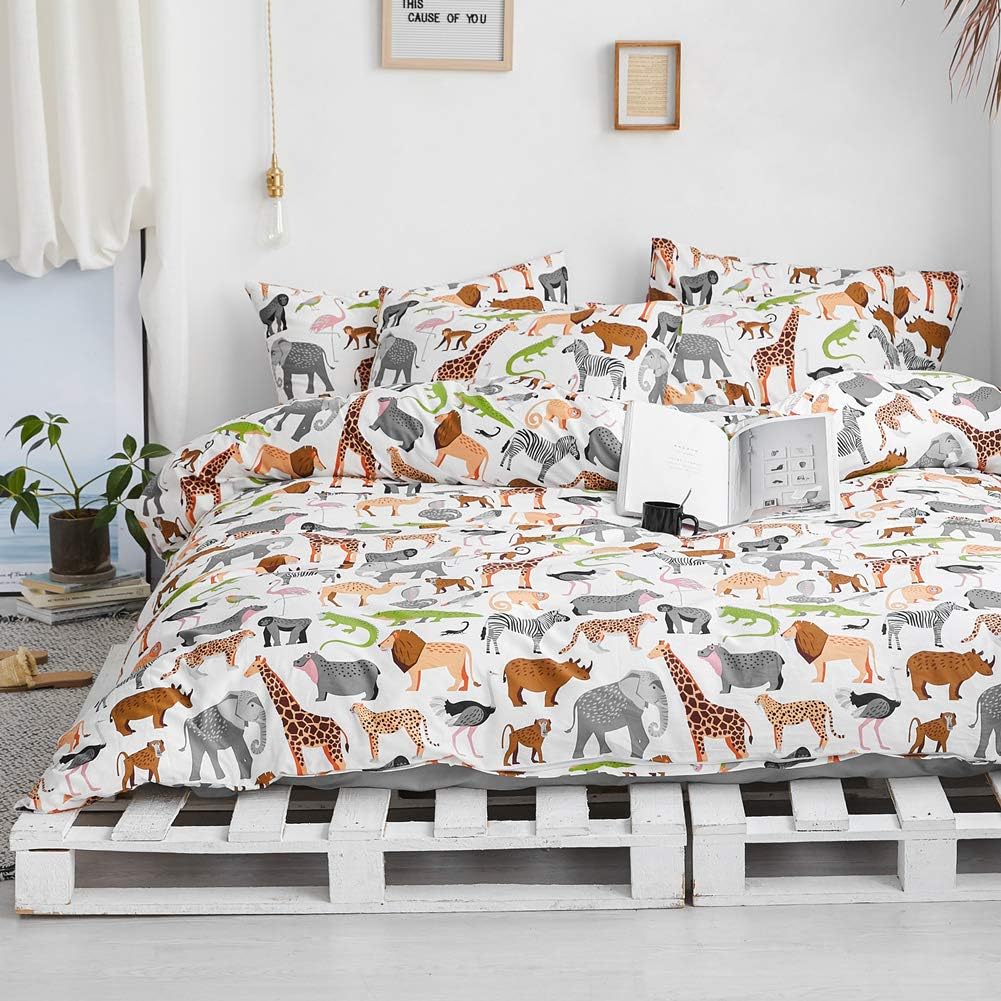 BlueBlue Safari Kids Duvet Cover Set Twin 1