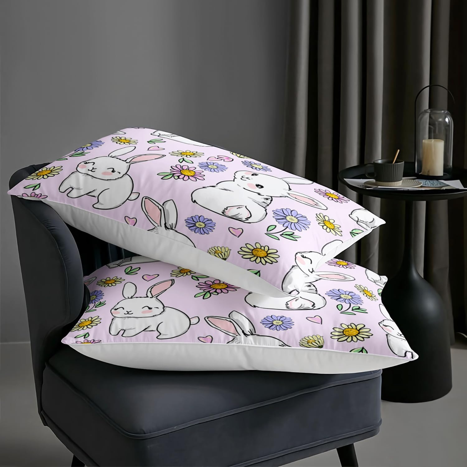 AILONEN Rabbit Comforter Set Twin Size