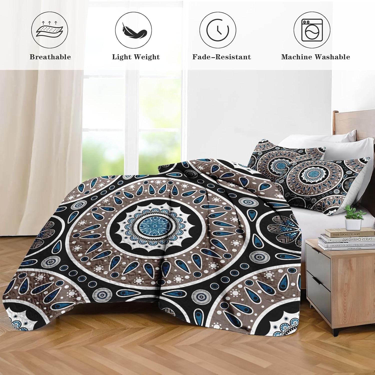 Pamnest Twin Quilt Set with Pillow Sham