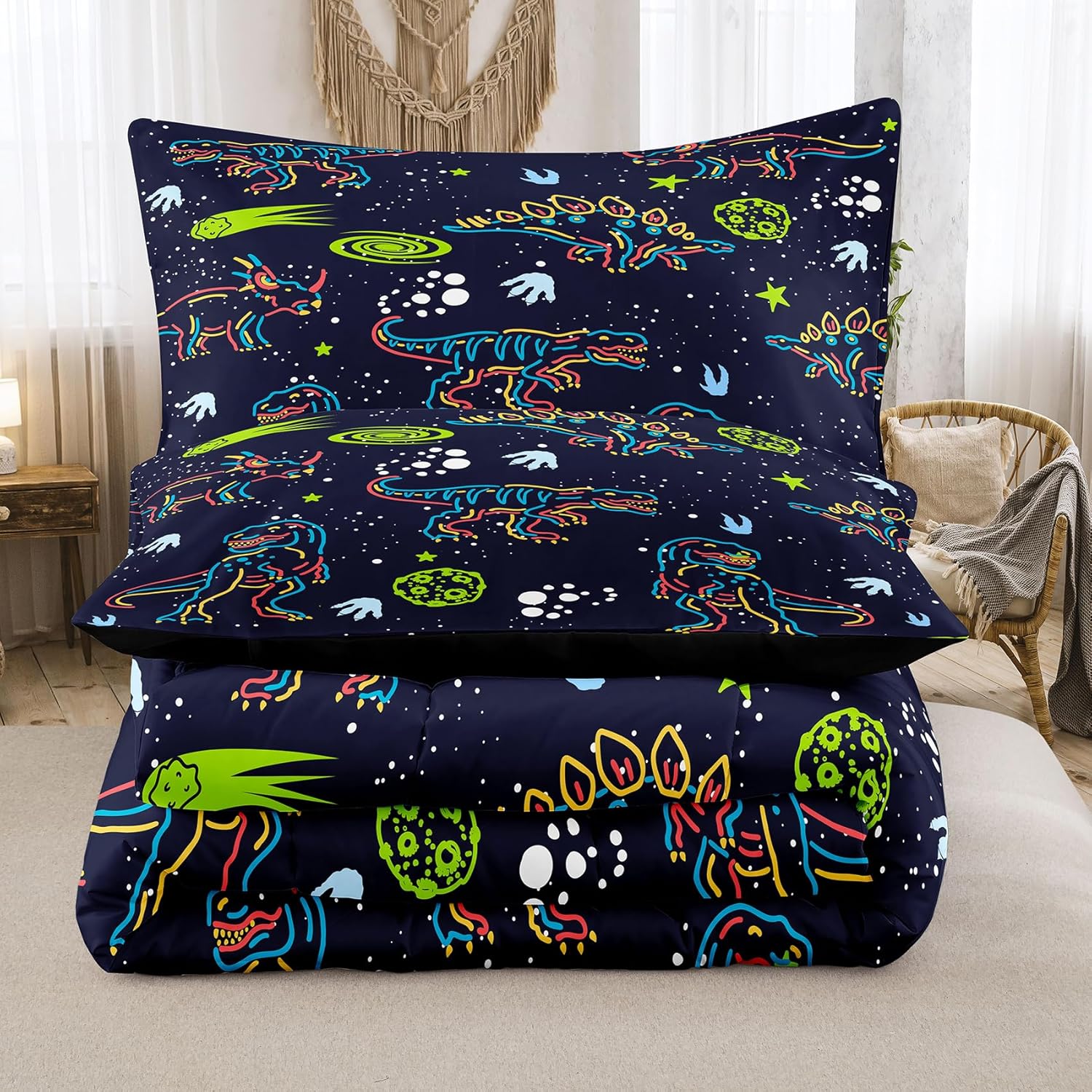 NINENINE Dinosaur Comforter Set for Kids 1