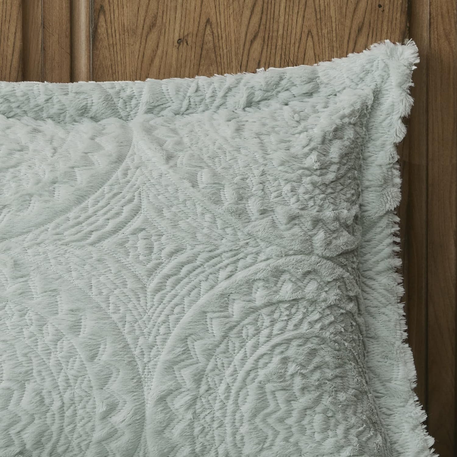 Madison Park Arya Plush Comforter Set Aqua 2 Piece 1