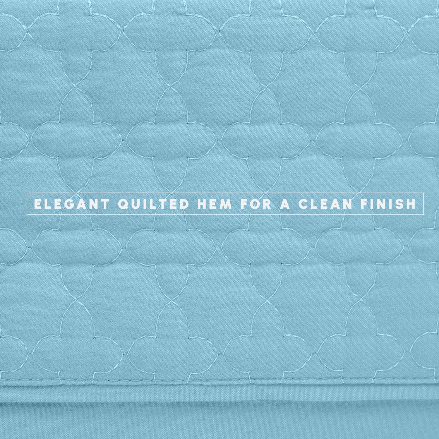 Elegant Comfort 4-Piece Quilted Bed Sheet Set