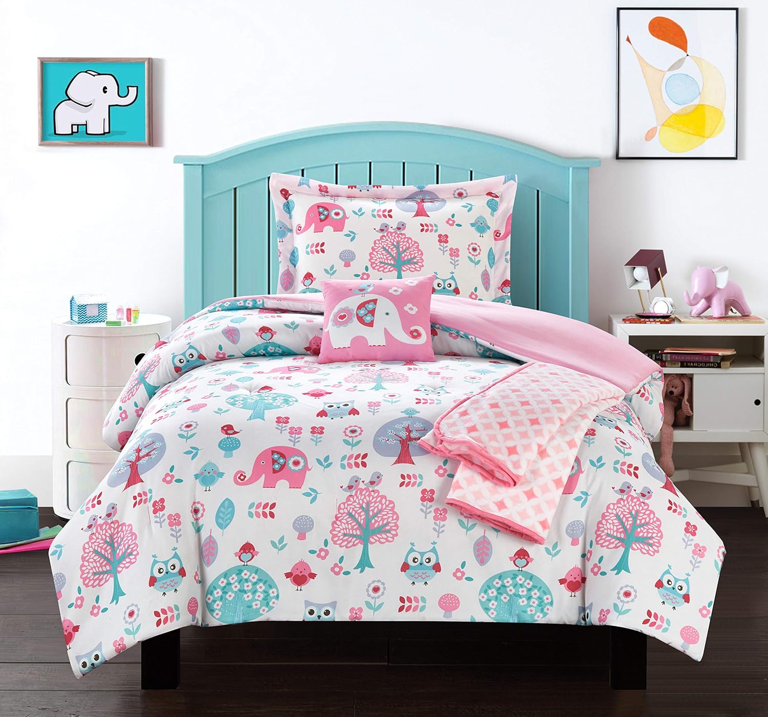 Chic Home Elephant Garden 5 Piece Comforter Set 1
