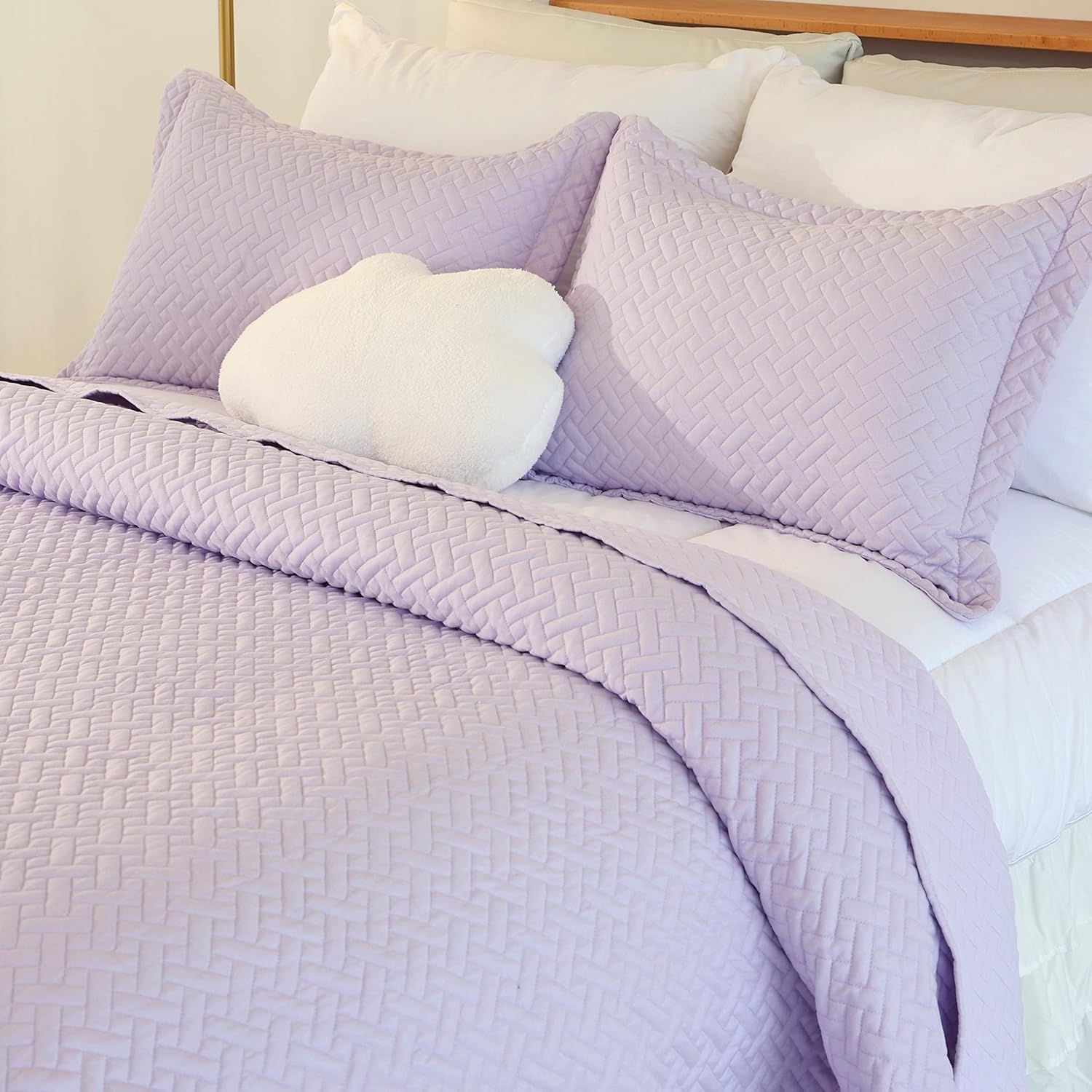 Cmfshape Bedspread Twin Size Herringbone Design 1