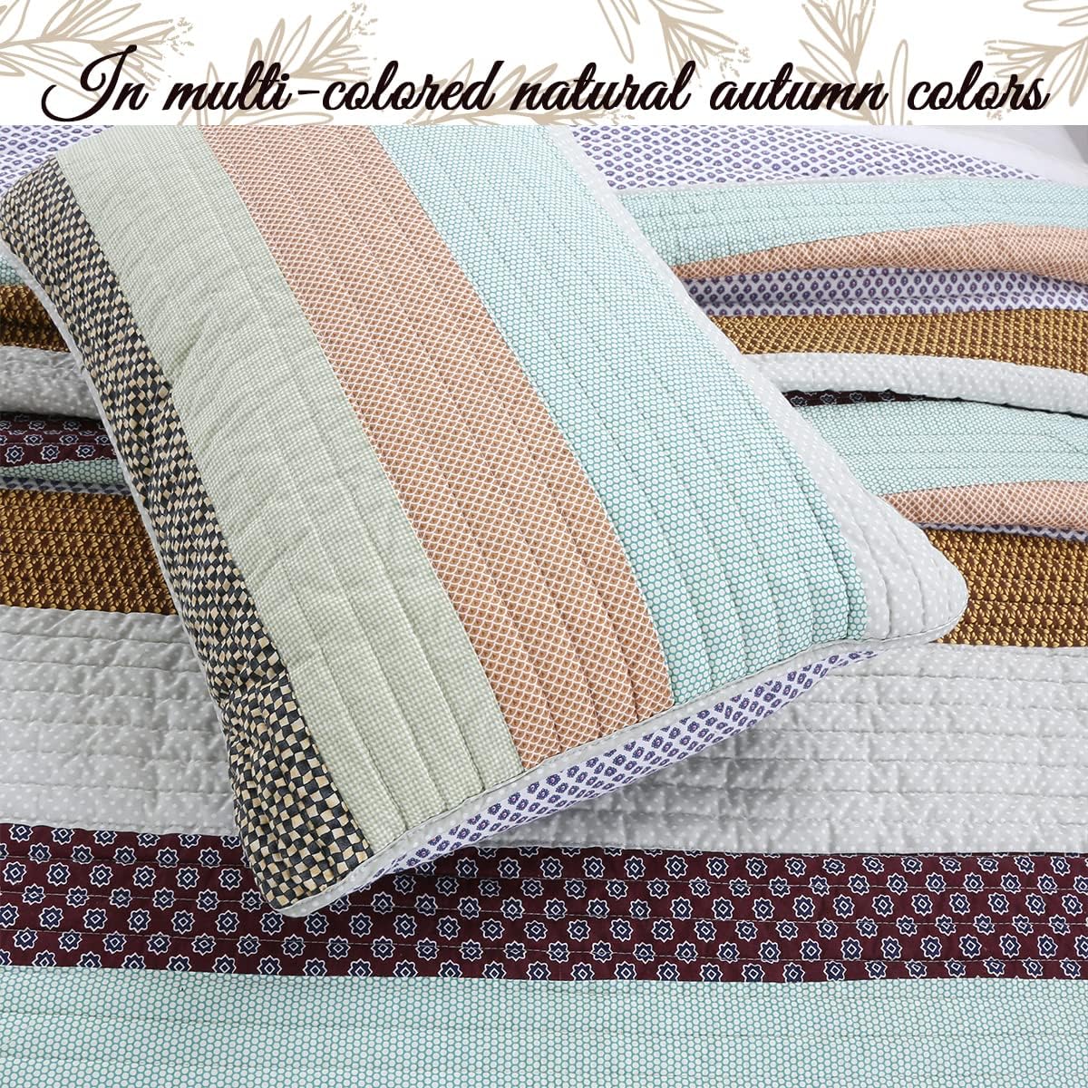 Cozy Line 100 Cotton Reversible Quilt Set