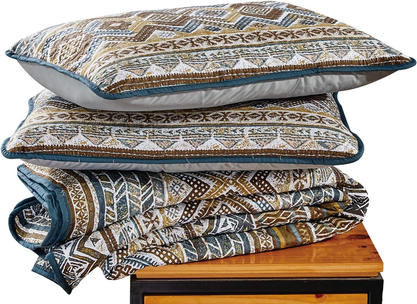 Chezmoi Collection 3-Piece Quilt Bedding Set Queen Size