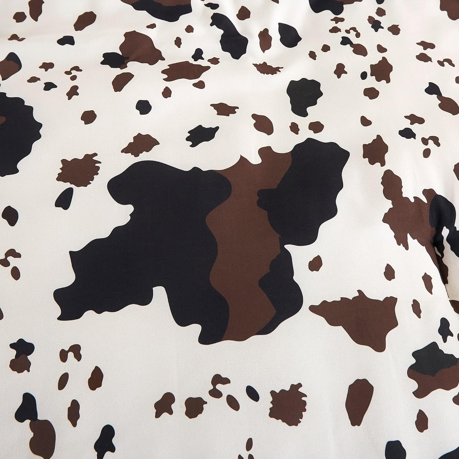 Linen Mart Rustic Cowhide Comforter Set Twin