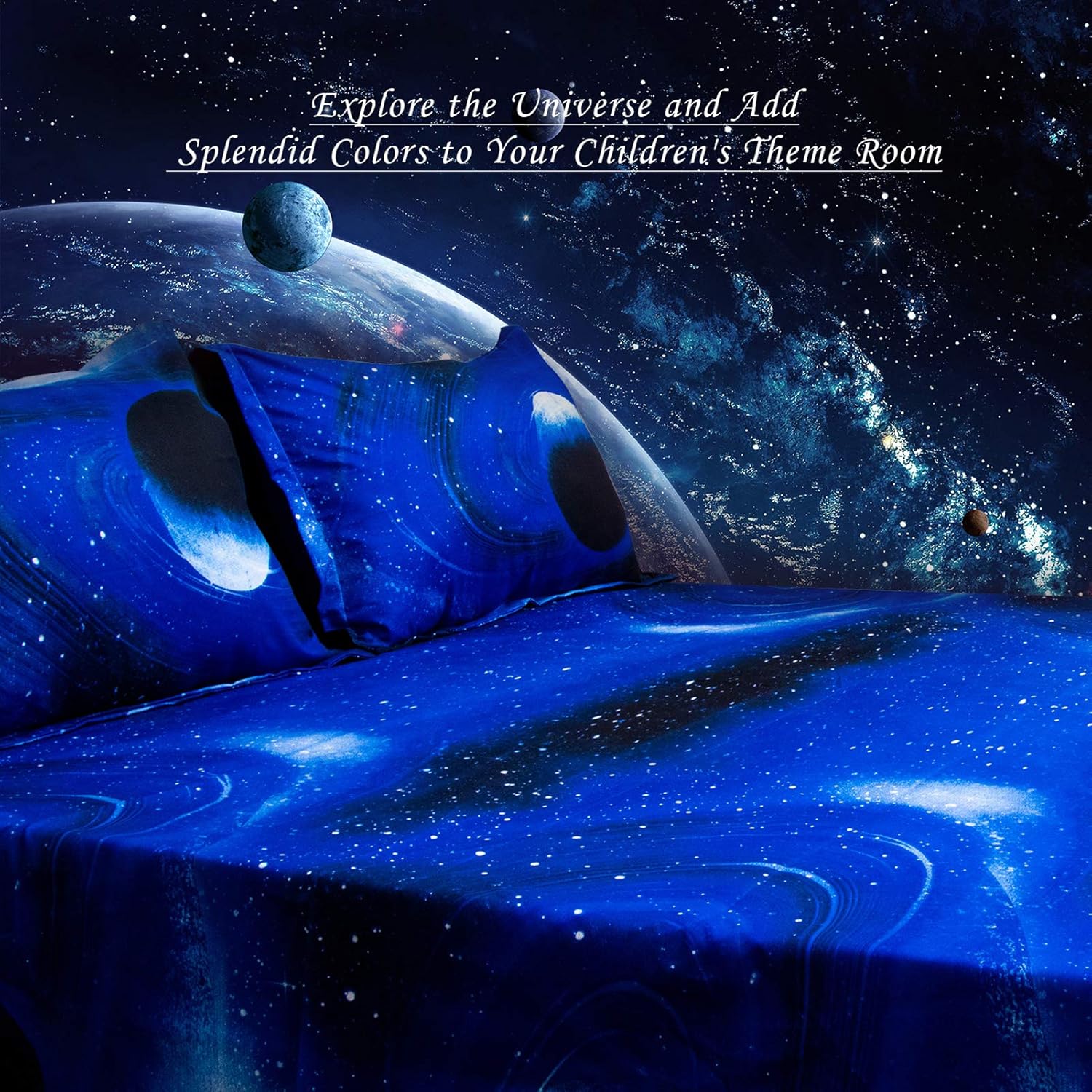 Bedlifes Galaxy Themed Sheet Set 3 pcs Full Size