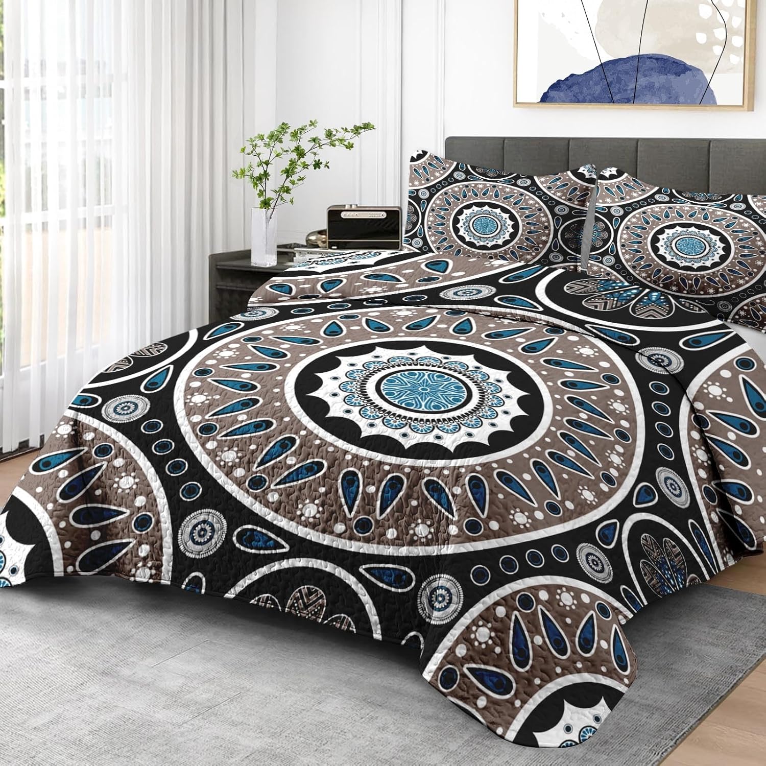 Pamnest Twin Quilt Set with Pillow Sham
