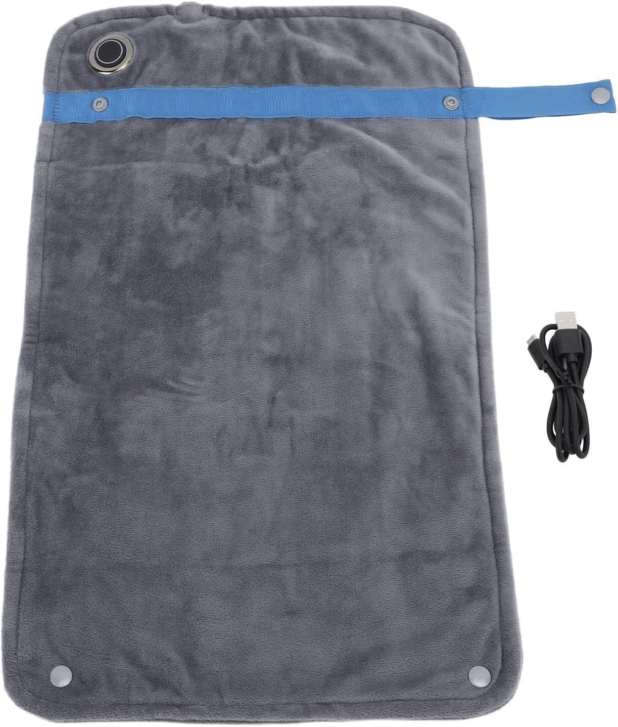 USB Heated Blanket with Temperature Control Dark Gray 1