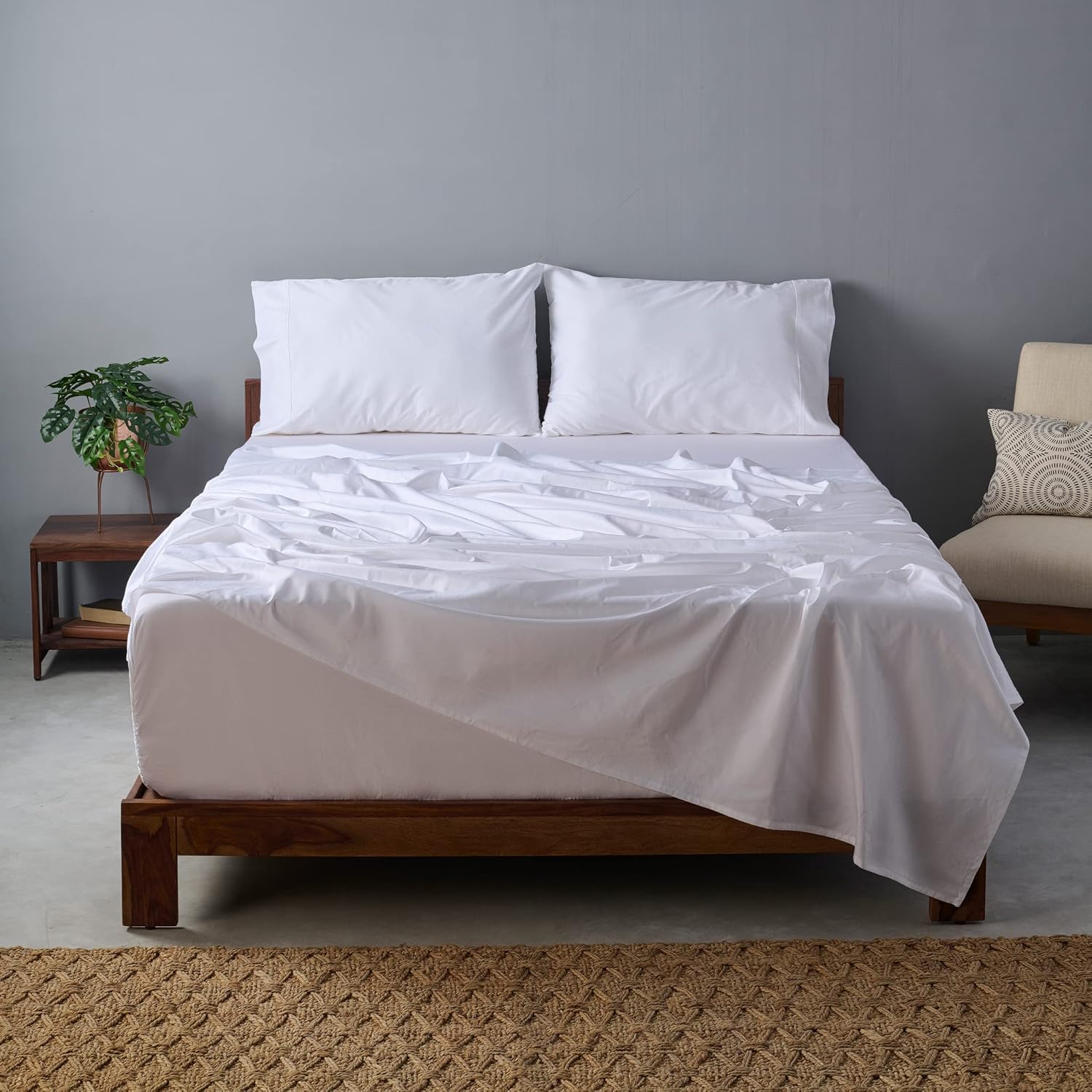 Weddingly CEA Certified Giza Egyptian Cotton Sheet Set
