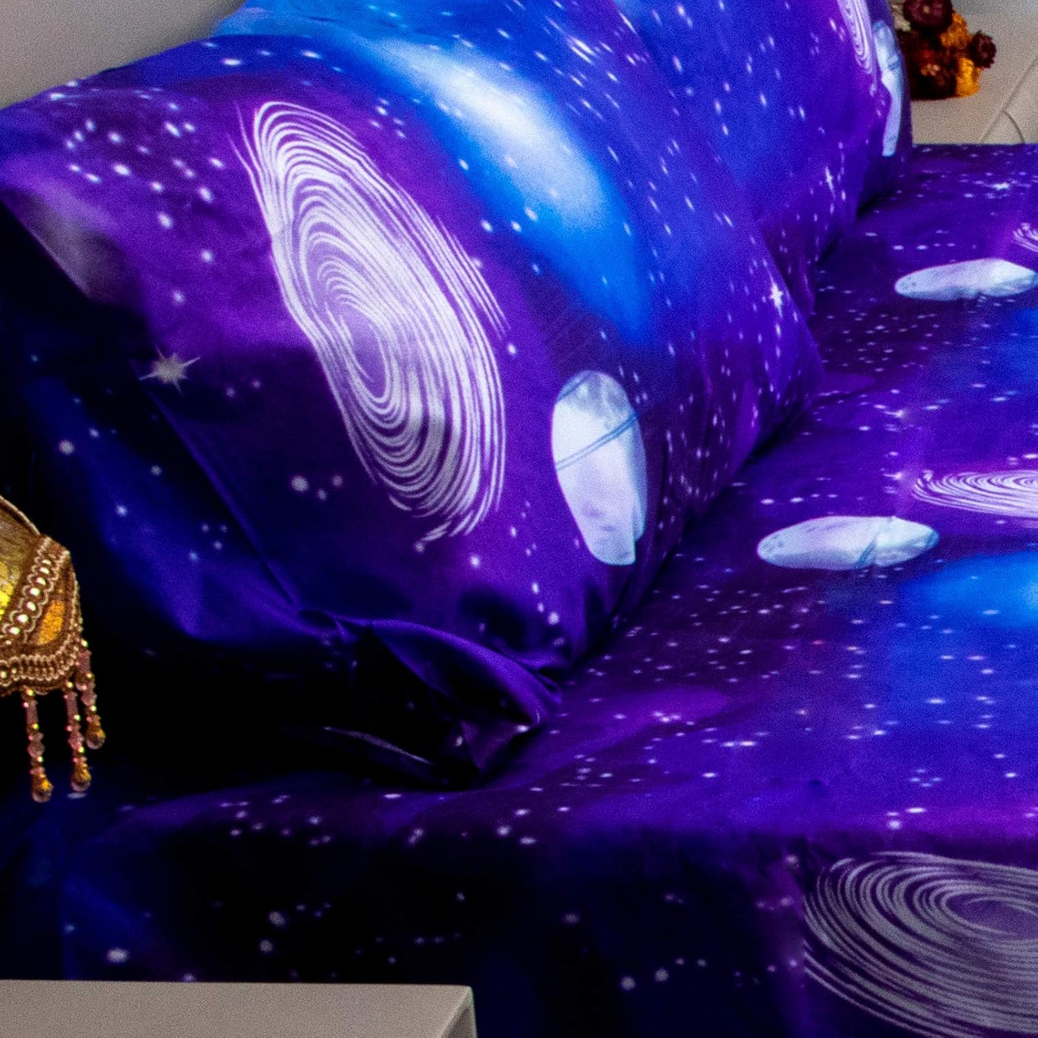 Galaxy Outer Space Sheet Set 3 pcs Purple Twin
