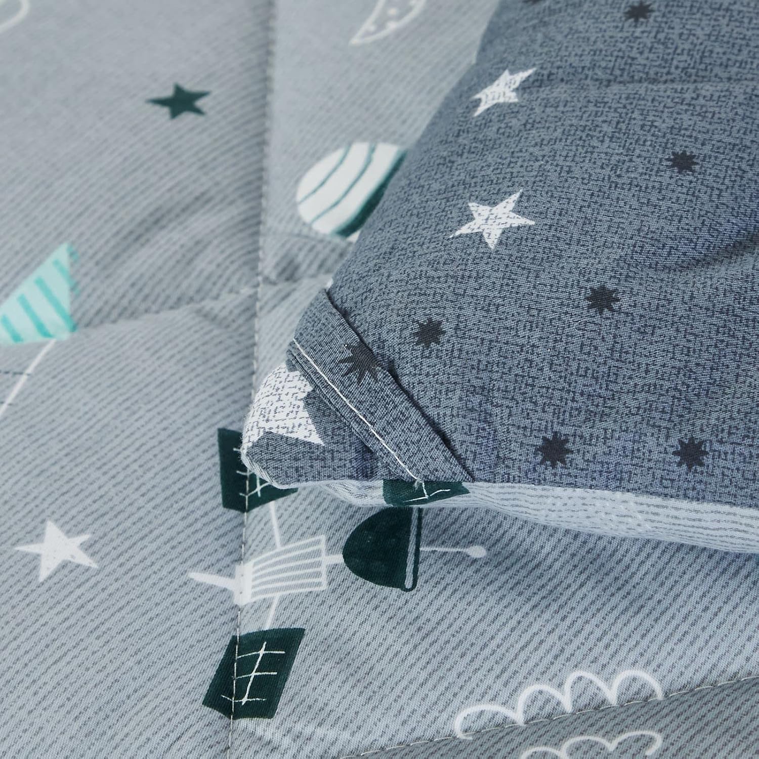 Brandream Kids Space Bedding Set Queen 3-Piece
