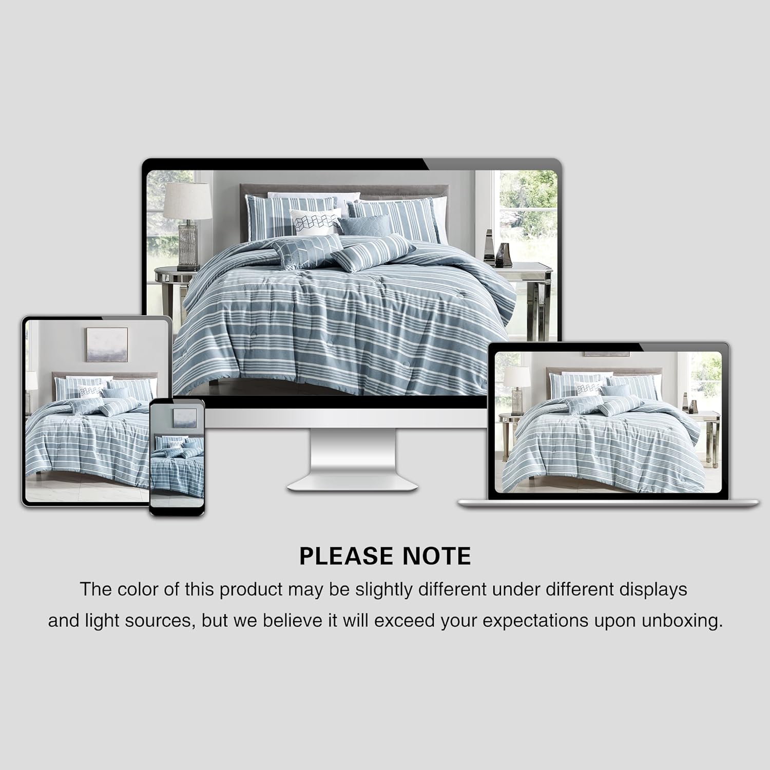ESCA 3-Piece Reversible Checker Quilt Set Queen Size