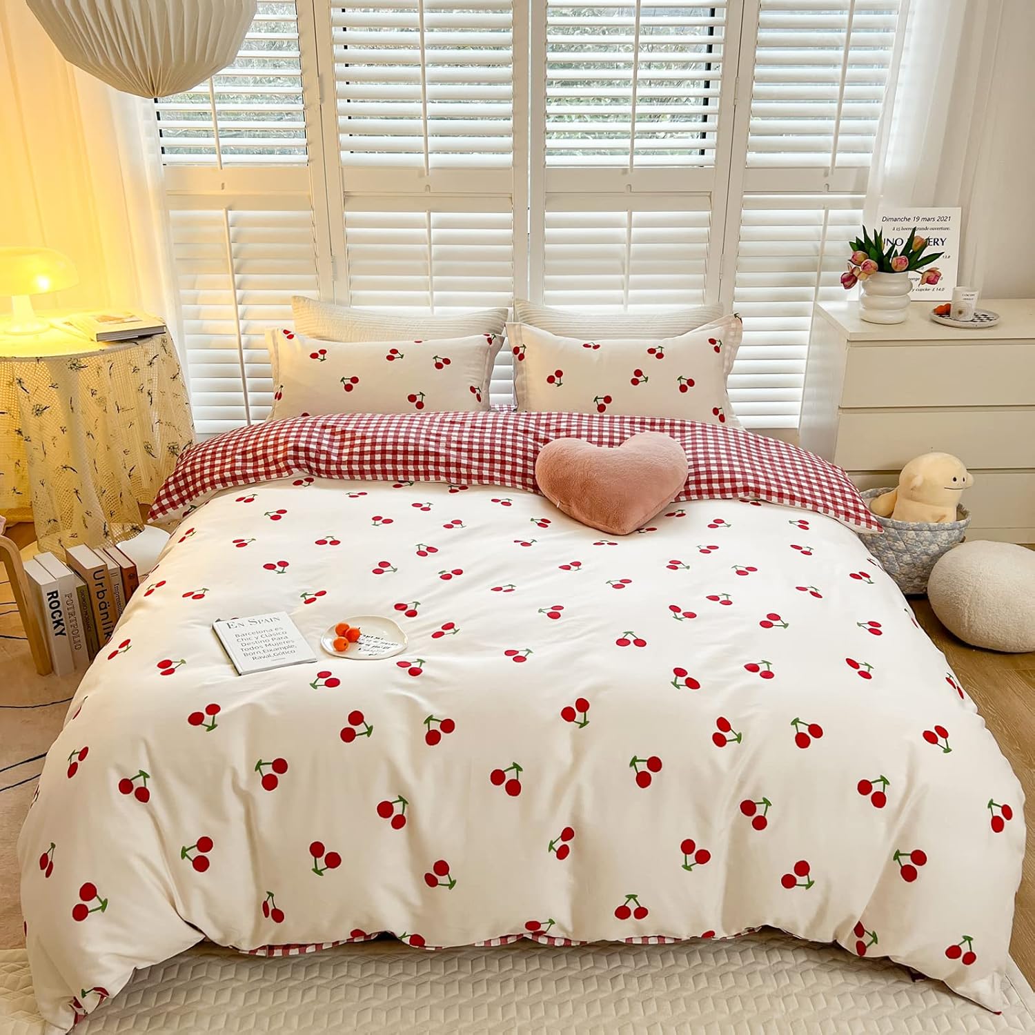 BlueBlue Cherry Kids Duvet Cover Set Twin 1