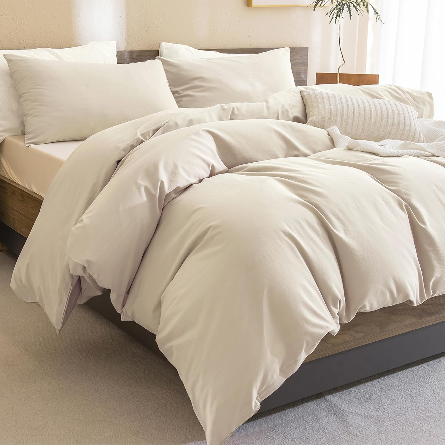 Sanracie Queen Comforter Set 3 Piece 100 Cotton