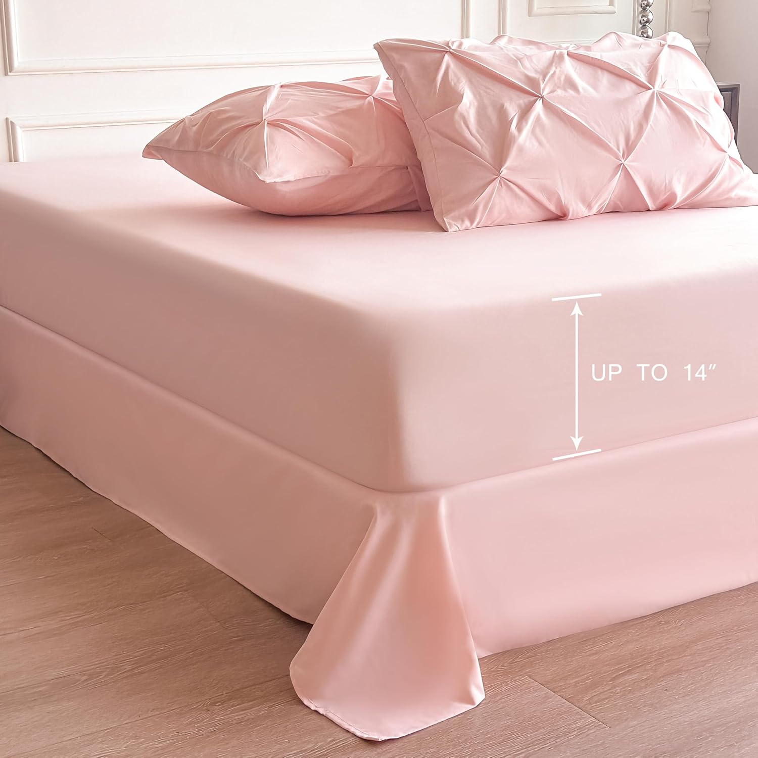 MapleStone Pink Twin Comforter Set for Girls - 5 Piece Bedding