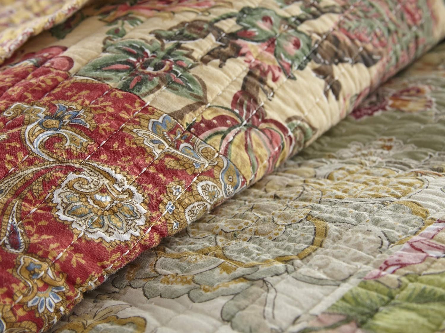 Chezmoi Delaney 5-Piece Floral Patchwork Daybed Cover Set