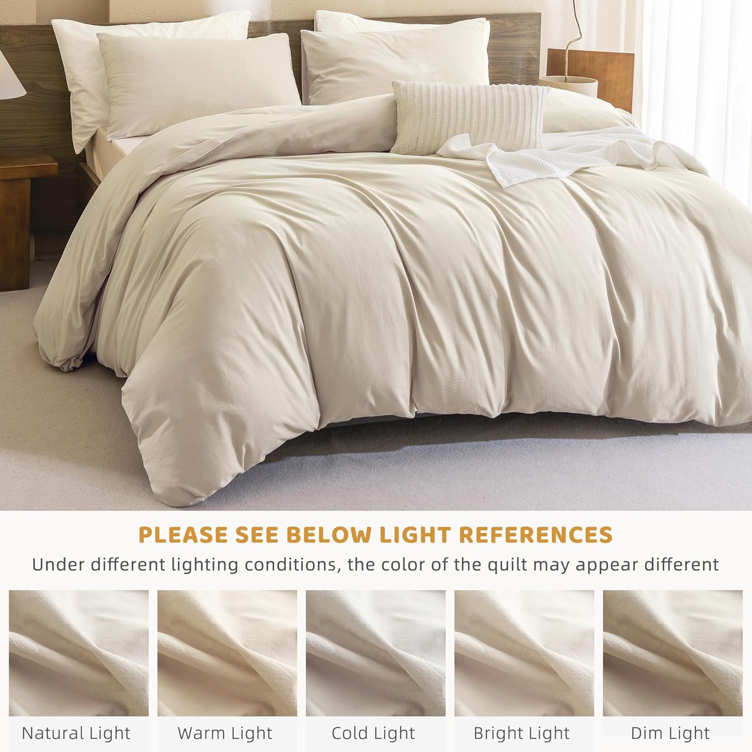 Sanracie Queen Comforter Set 3 Piece 100 Cotton