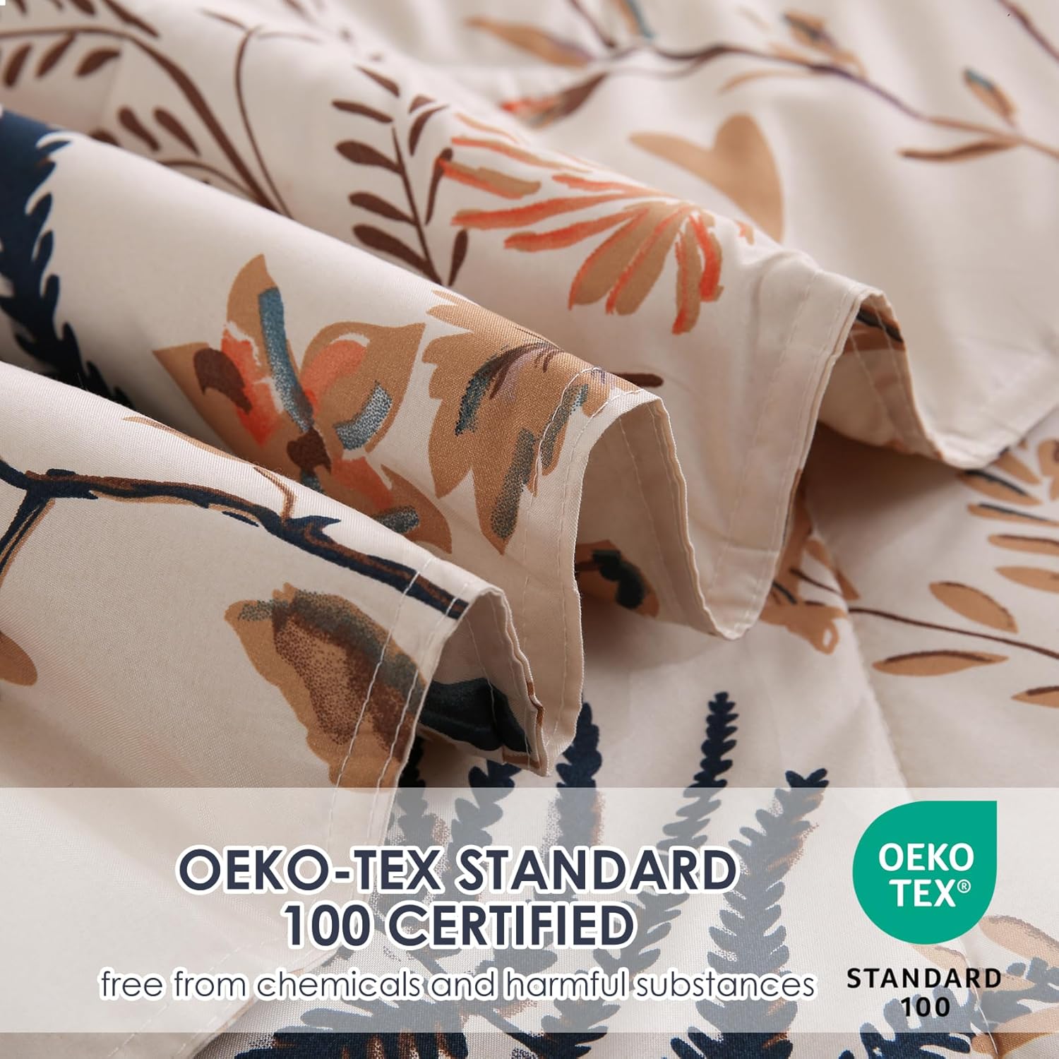 JSD Soft Floral Comforter Set King Size 3 Piece