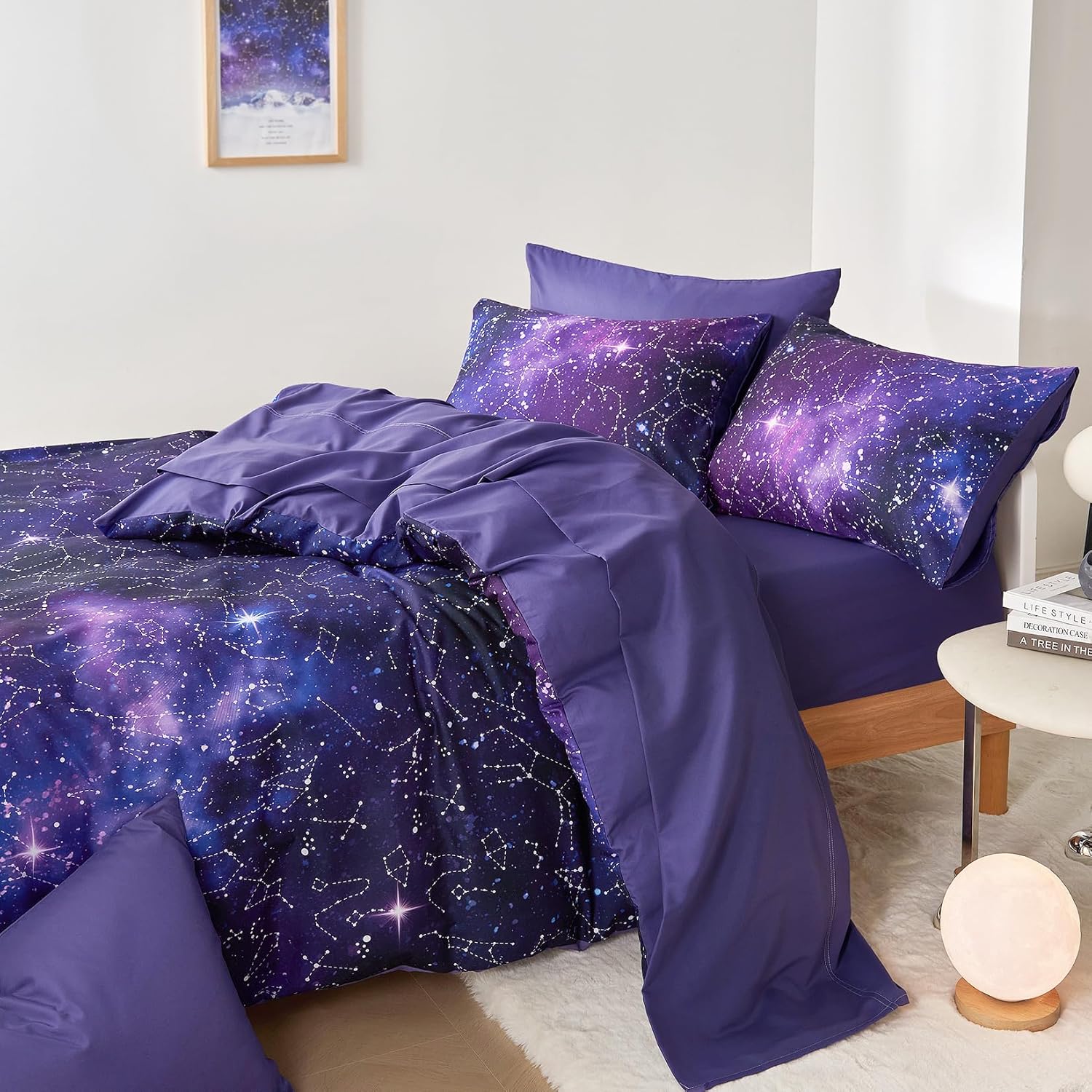 Wake In Cloud - Constellation Comforter Set for Teens