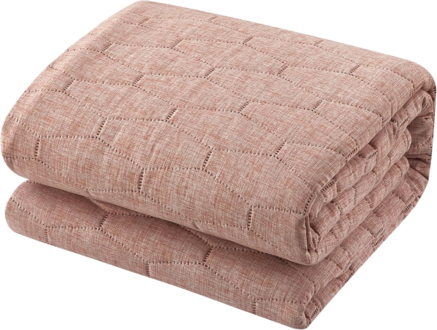 Chic Home Nyla 3 Piece King Size Quilt Set - Brick Red