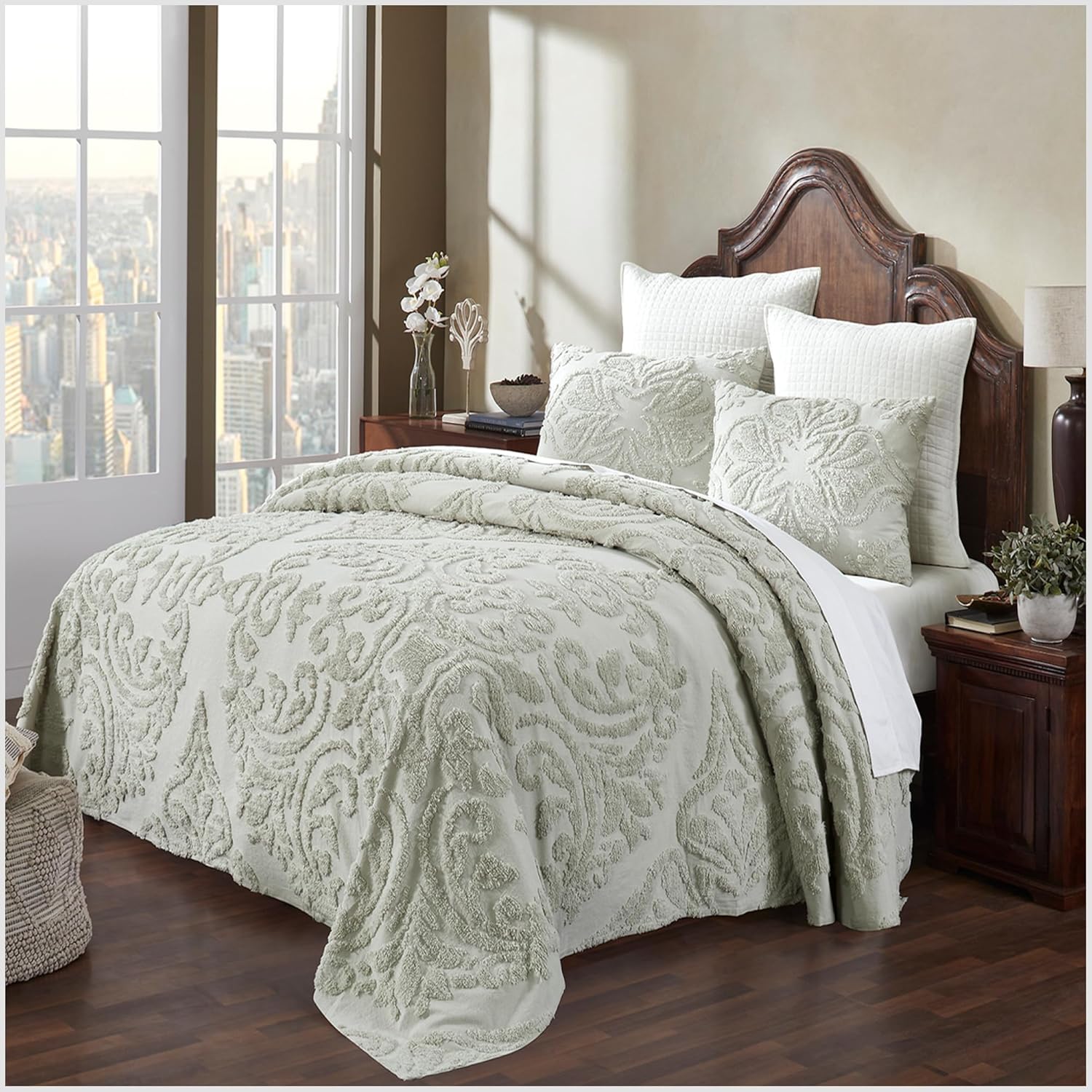 Better Trends Rylee Chenille Bedspread Set