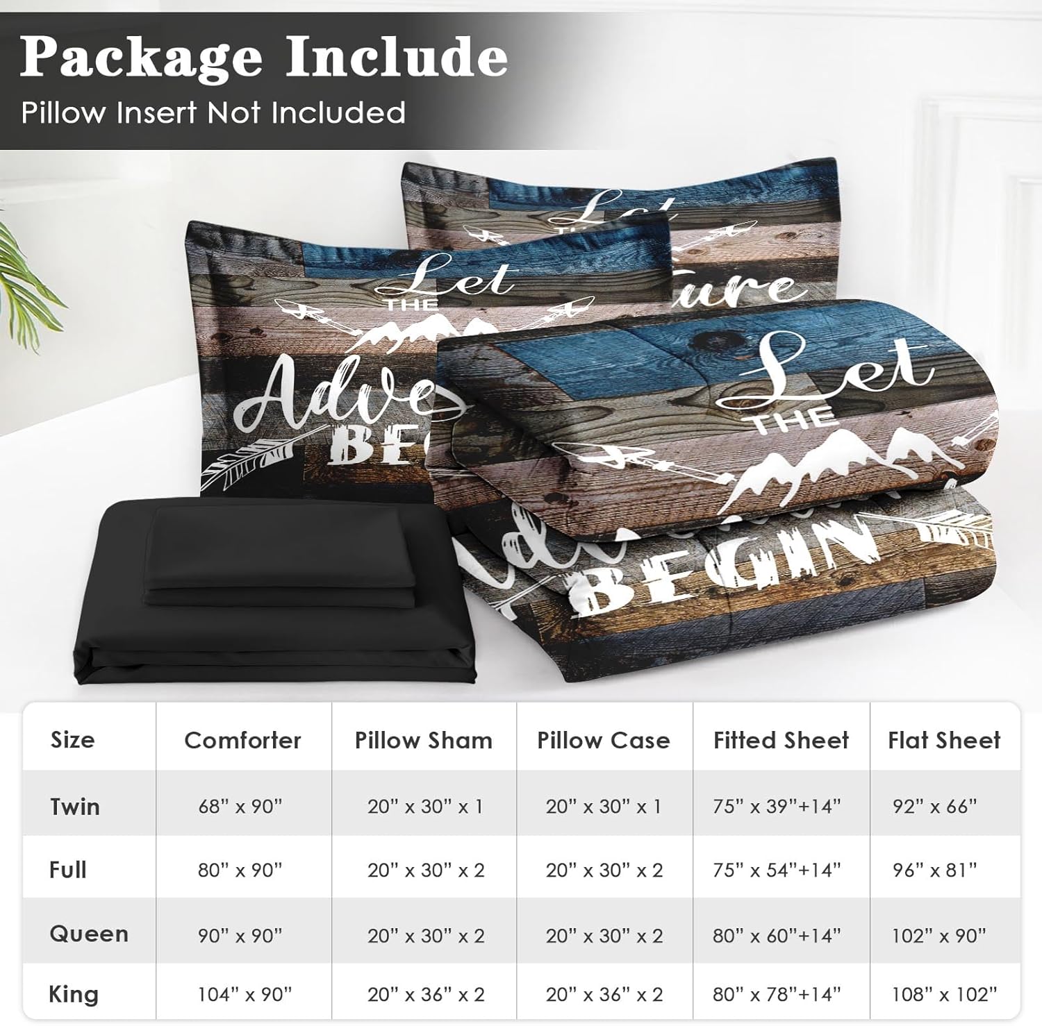 WeCozy 7 Pcs Queen Comforter Set with Shams Pillowcases