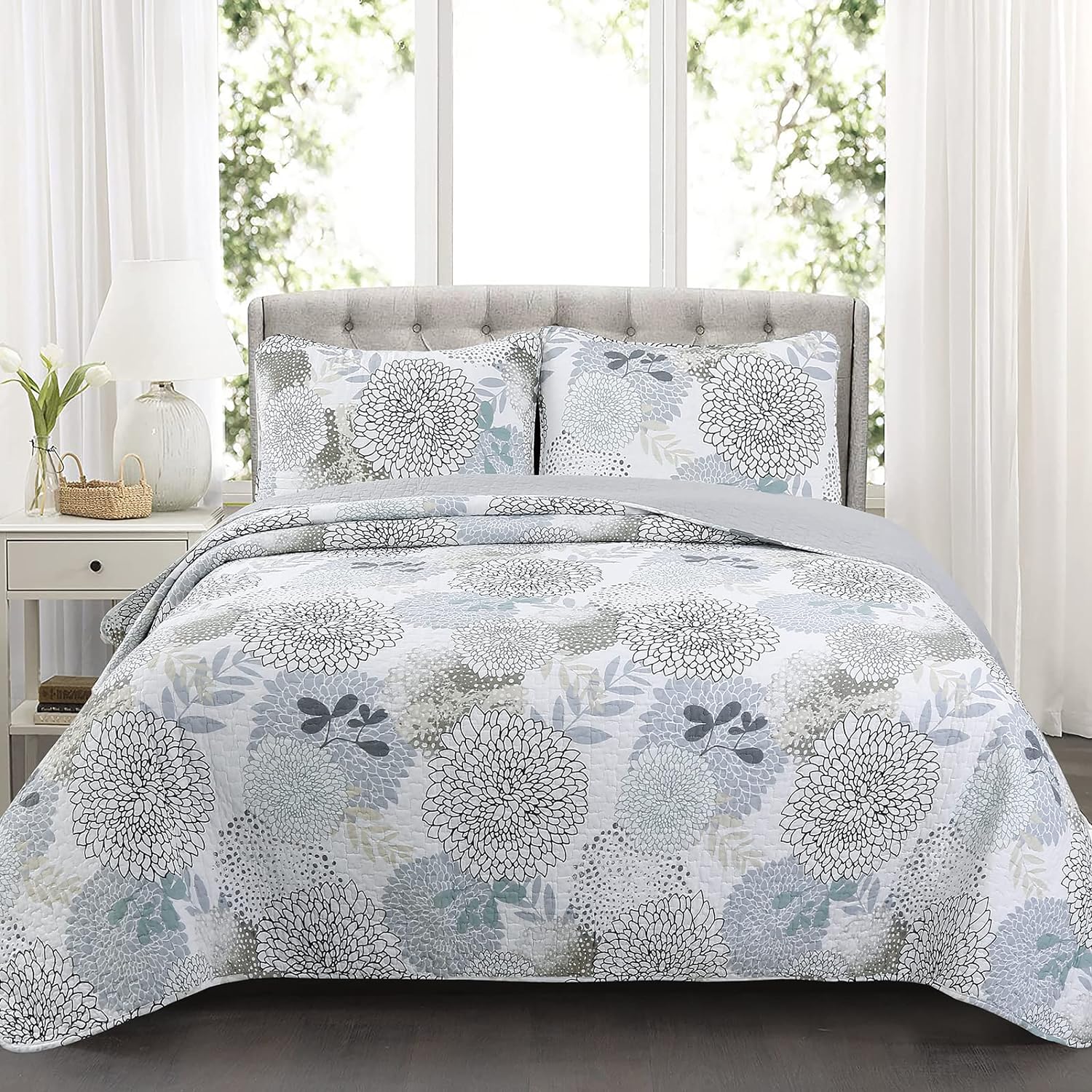 Cozy Line Home Fashions Reversible Quilt Bedding Set
