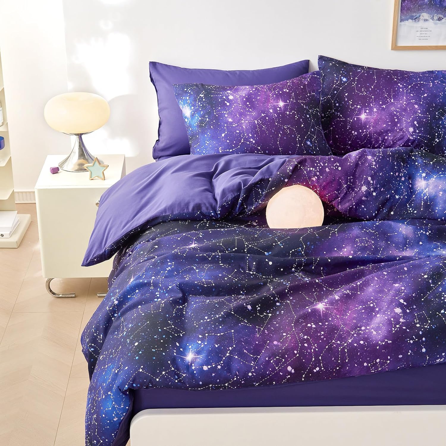 Wake In Cloud - Constellation Comforter Set for Teens