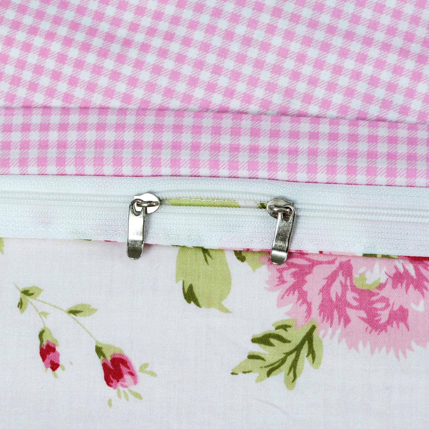 FADFAY Rose Floral Duvet Cover Set 3 Pieces Twin XL