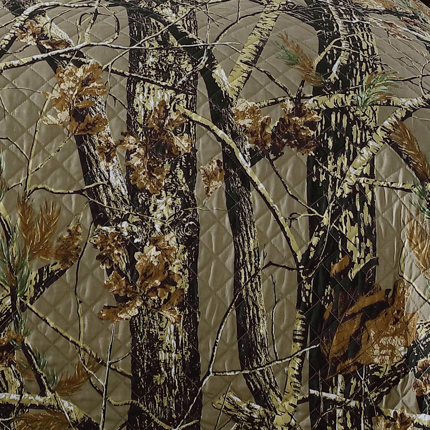 Chezmoi Salem 5-Piece Daybed Quilt Set - Forest Woods Camouflage