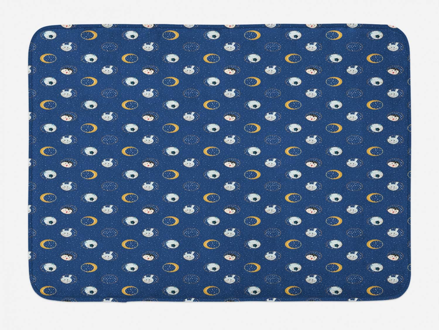 Ambesonne Cartoon Bath Mat with New Year Design 1