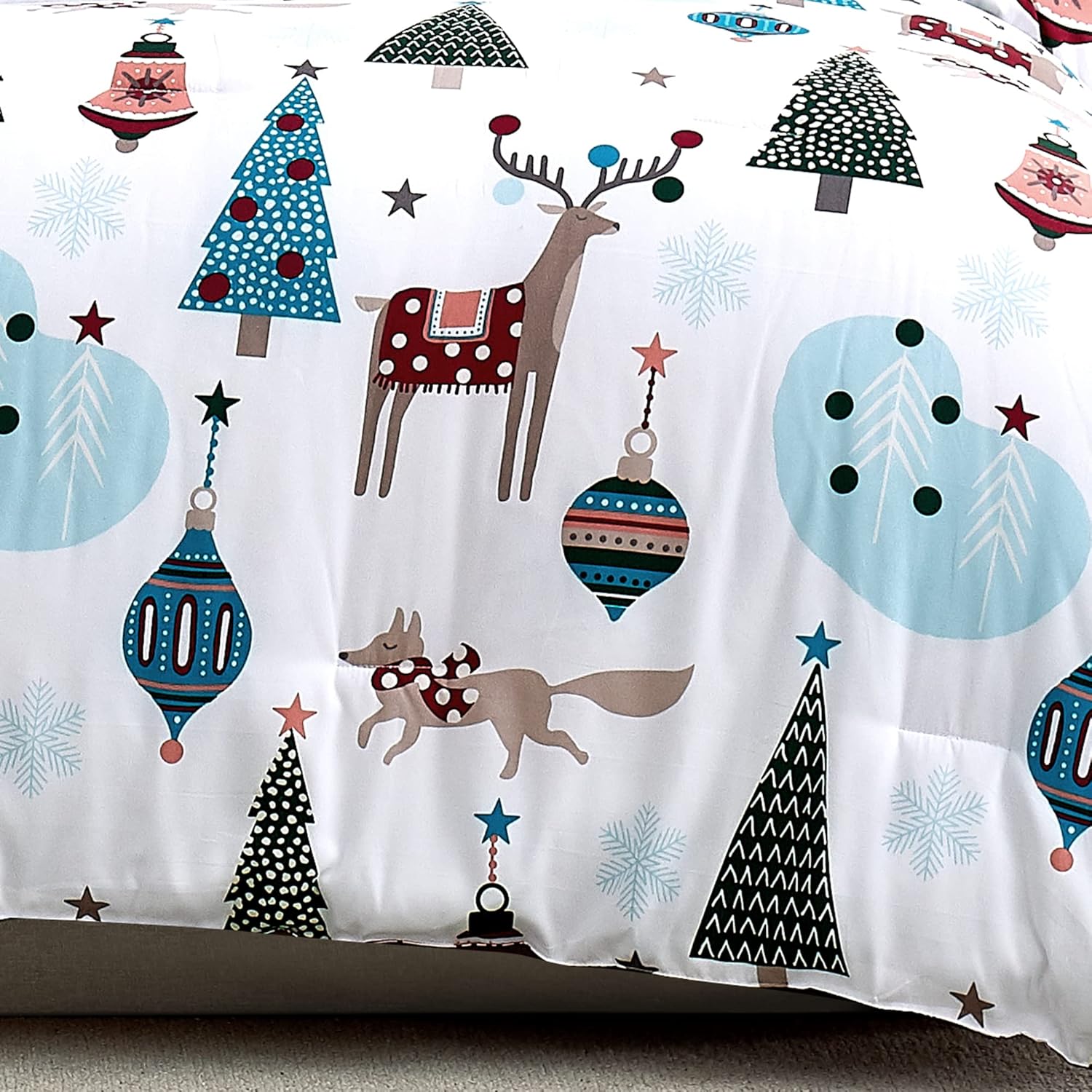 Winter Wonderland Christmas Comforter Set Twin 5-Piece