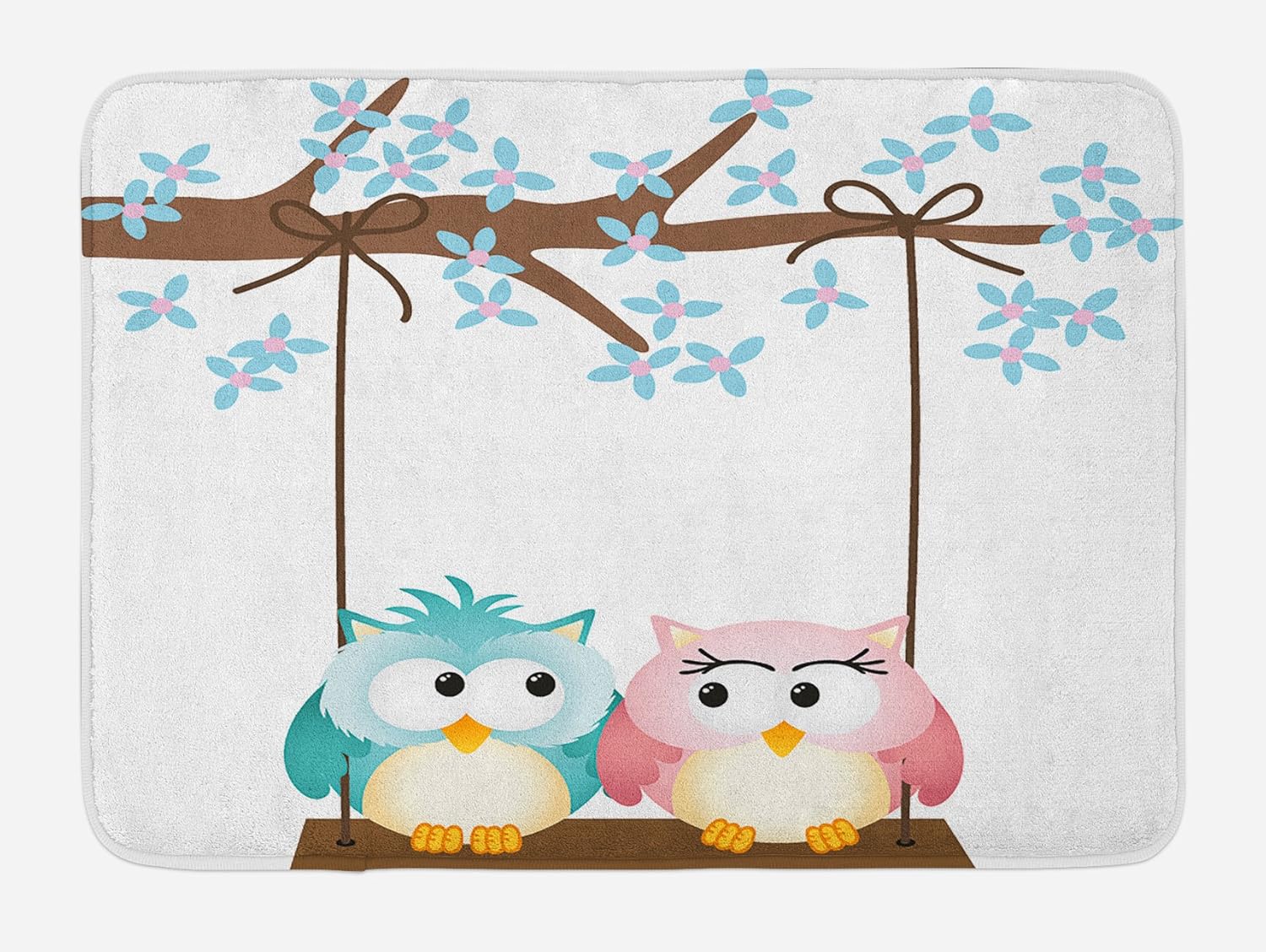 Ambesonne Cartoon Bath Mat - 302 x 20 Plush Non Slip