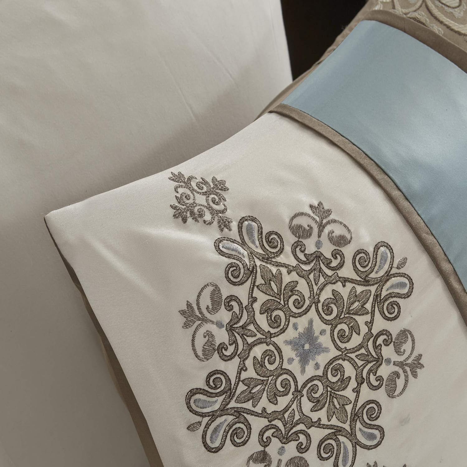 Madison Park Comforter Set Blue 7 Piece Cal King 1