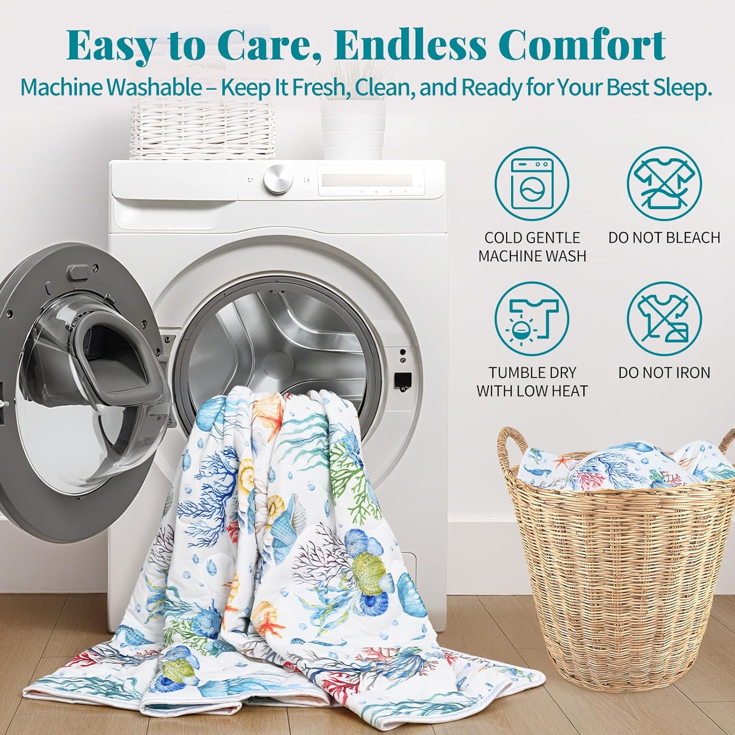Uspring Double-Sided Cooling Quilt Set Queen Size