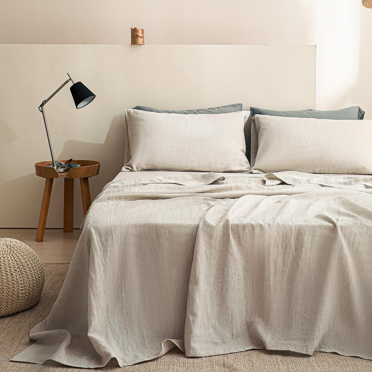 SimpleOpulence 100 Linen California King 4-Piece Set