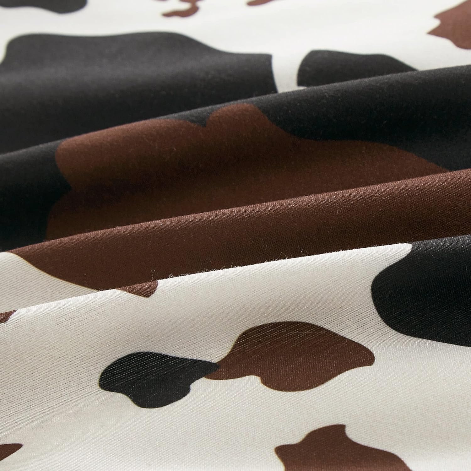 Linen Mart Rustic Cowhide Comforter Set Twin