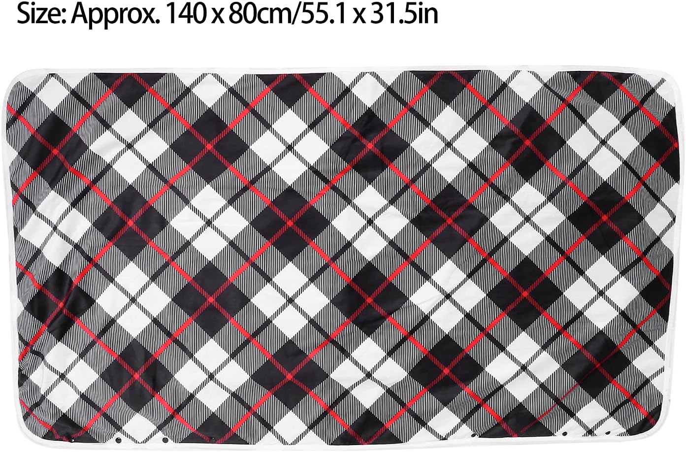 ZJchao Heated Throw Blanket with 3 Heat Levels