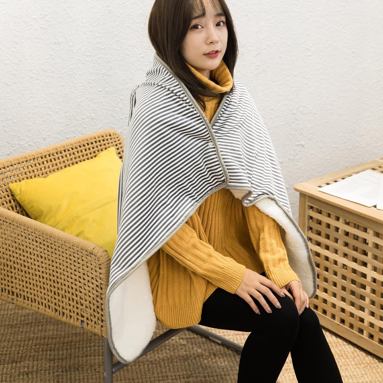 FOMIYES 1pc Electric Heated Blanket