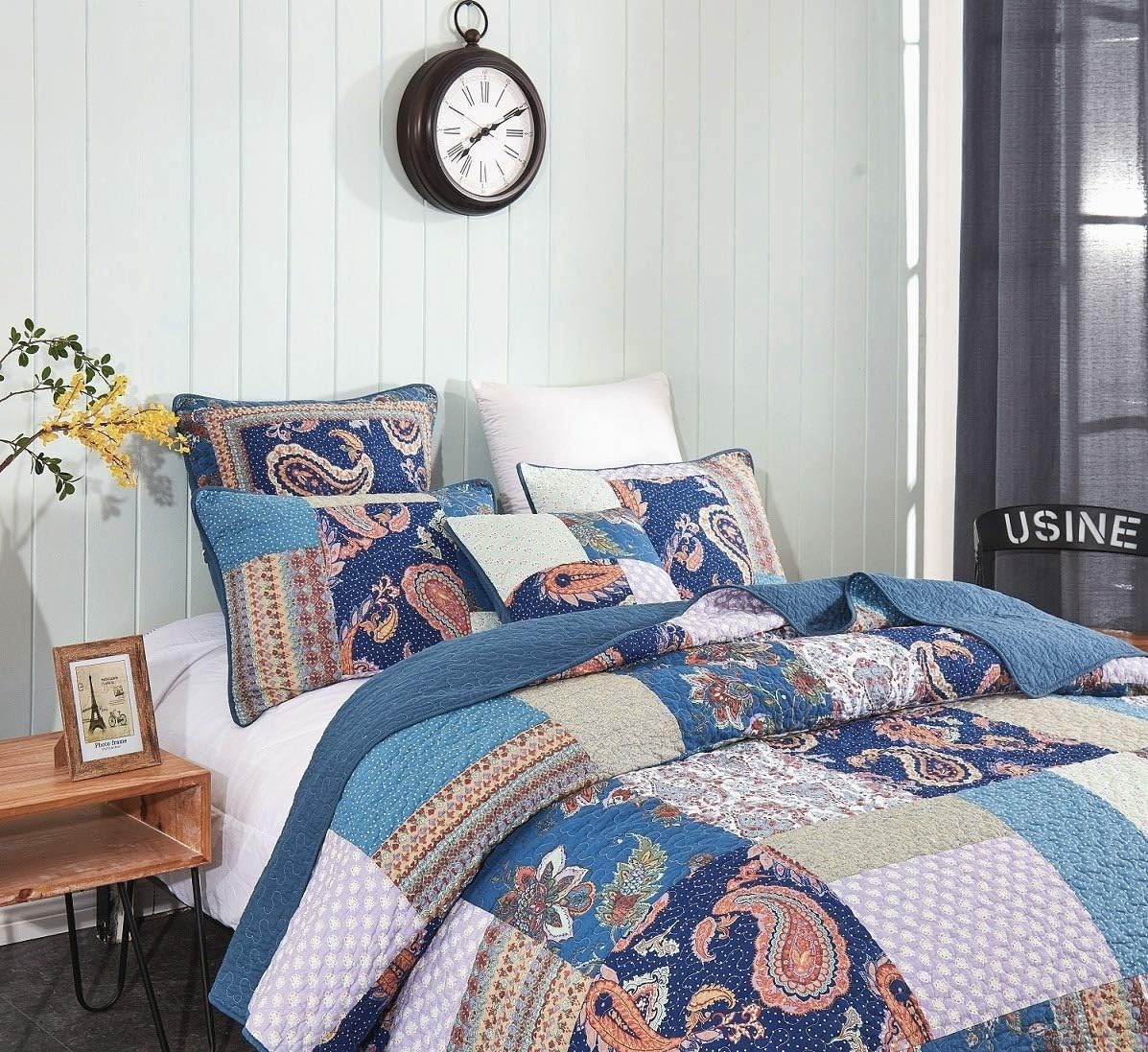 Tache Home Fashion Cotton Patchwork Quilt Set Queen
