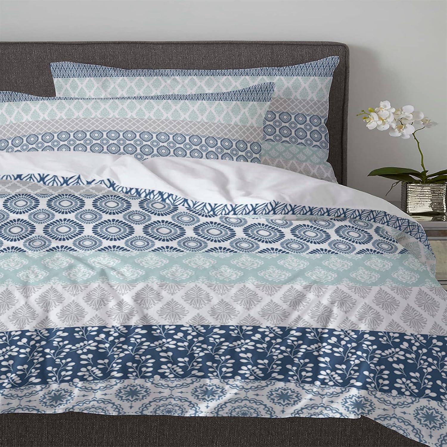 OComster California King Duvet Cover Set with 3 Pieces