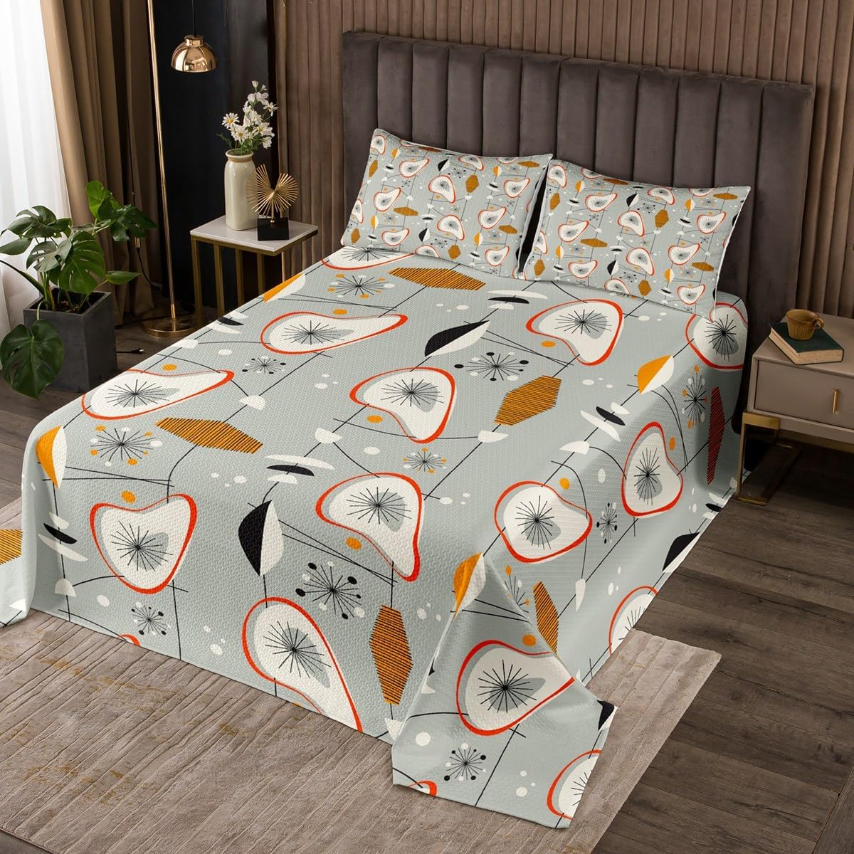Erosebridal Abstract Atomic Quilt Set King Size