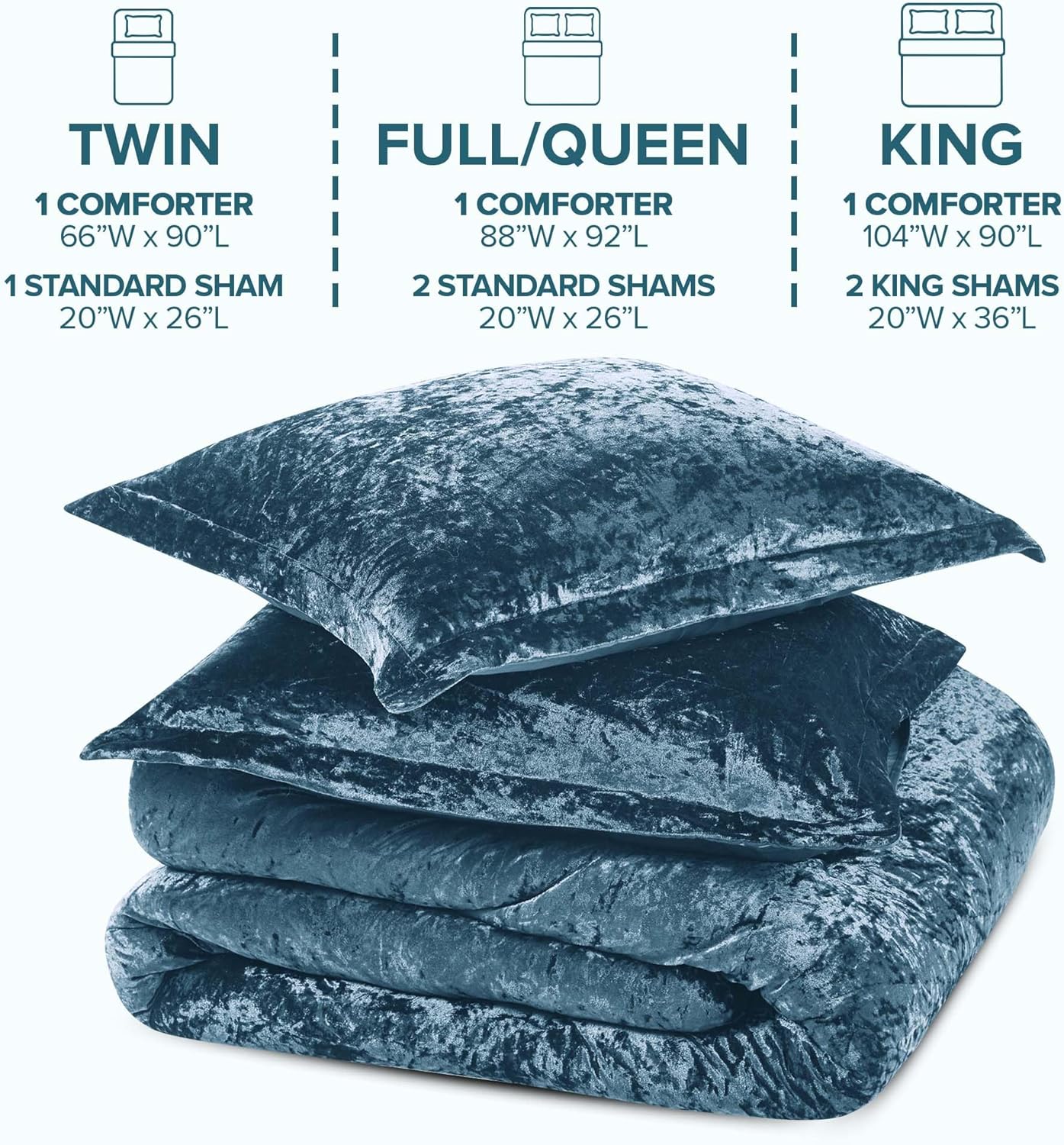Comfort Spaces Juliette Velvet Comforter Set