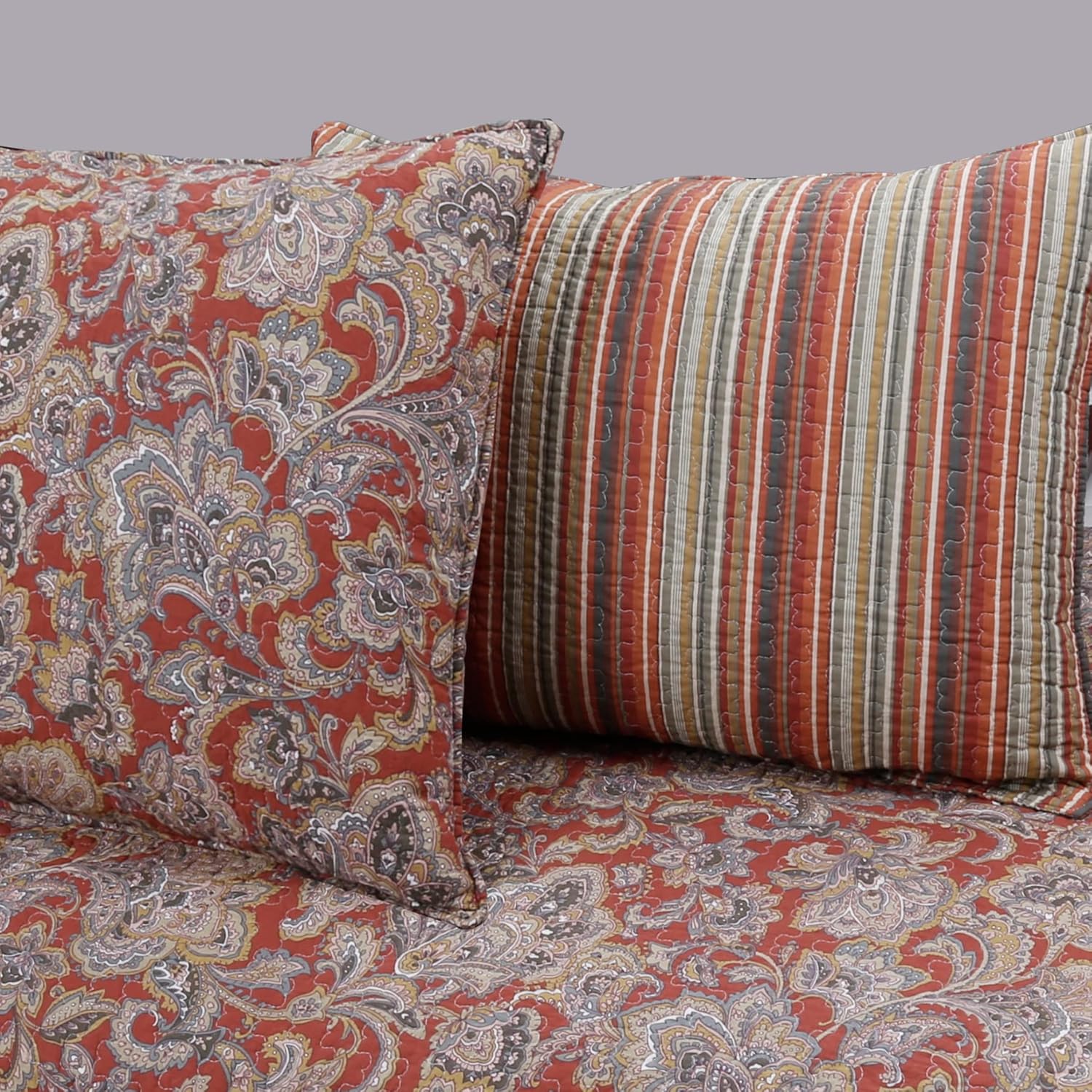 Cozy Line Home Fashions Reversible Quilt Bedding Set 1