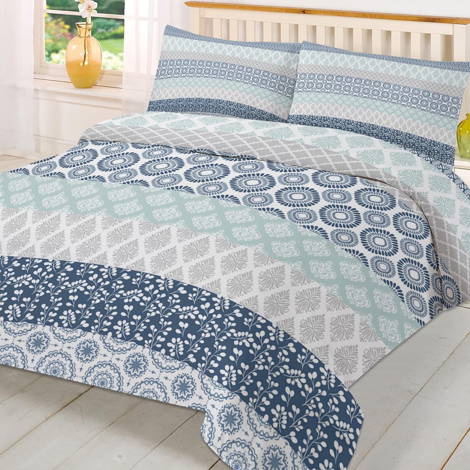OComster California King Duvet Cover Set with 3 Pieces