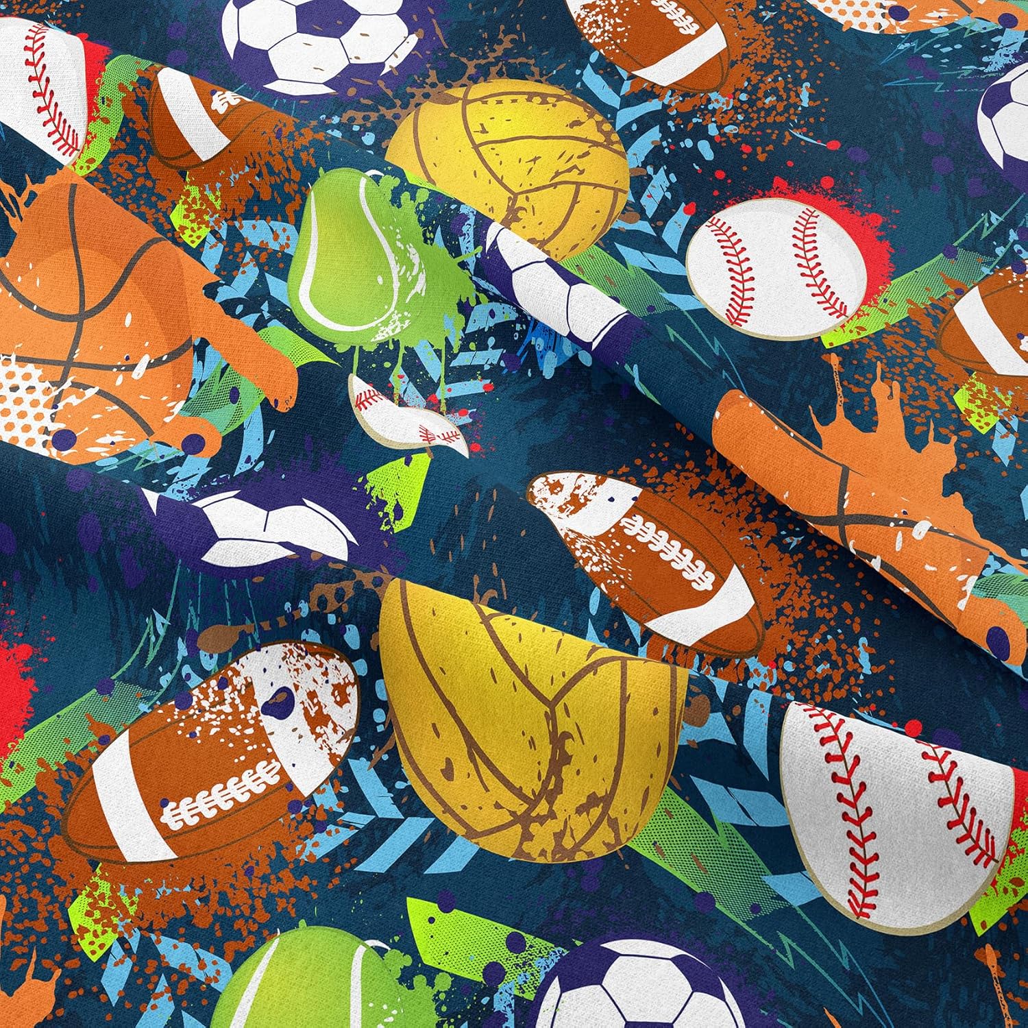 MWMWMW Boys Queen Bedding Set 5 Pcs Sports Bed in a Bag